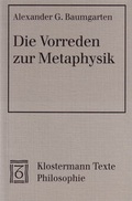 Cover: Die Vorreden zur Metaphysik - Vittorio Klostermann Verlag
