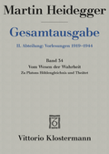 Bild: Vom Wesen der Wahrheit - Vittorio Klostermann Verlag