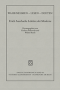 Cover: Wahrnehmen - Lesen - Deuten - Vittorio Klostermann Verlag