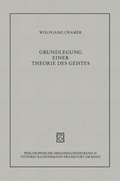 Cover: Grundlegung einer Theorie des Geistes - Vittorio Klostermann Verlag