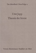 Cover: Theorie der Ironie - Vittorio Klostermann Verlag