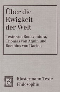 Abbildung von: Über die Ewigkeit der Welt - Vittorio Klostermann Verlag