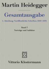 Abbildung von: Vorträge und Aufsätze (1936-1953) - Vittorio Klostermann Verlag