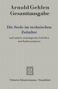 Cover: Die Seele im technischen Zeitalter - Vittorio Klostermann Verlag