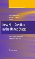 Cover: New Firm Creation in the United States - Springer