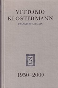 Cover: Vittorio Klostermann Frankfurt am Main 1930-2000 - Vittorio Klostermann Verlag