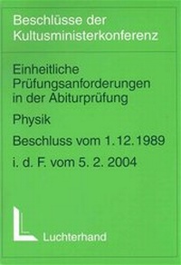 Abbildung von: Einheitliche Prüfungsanforderungen in der Abiturprüfung / Einheitliche Prüfungsanforderungen in der Abiturprüfung - Luchterhand