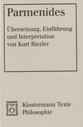 Cover: Parmenides - Vittorio Klostermann Verlag
