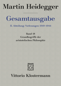 Cover: Grundbegriffe der aristotelischen Philosophie (Sommersemester 1924) - Vittorio Klostermann Verlag