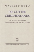 Cover: Die G&ouml;tter Griechenlands - Vittorio Klostermann Verlag