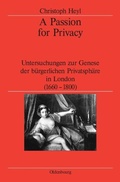 Cover: A Passion for Privacy - De Gruyter Oldenbourg