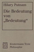 Cover: Die Bedeutung von "Bedeutung" - Vittorio Klostermann Verlag