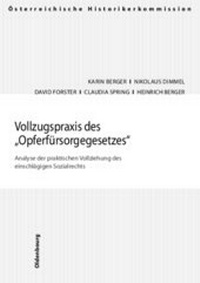 Abbildung von: Vollzugspraxis des "Opferfürsorgegesetzes" - Oldenbourg Wissenschaftsverlag