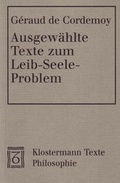 Cover: Ausgew&auml;hlte Texte zum Leib-Seele-Problem - Vittorio Klostermann Verlag