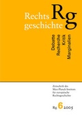Cover: Rechtsgeschichte. Zeitschrift des Max Planck-Instituts f&uuml;r Europ&auml;ische Rechtsgeschichte - Vittorio Klostermann Verlag