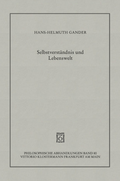 Cover: Selbstverst&auml;ndnis und Lebenswelt - Vittorio Klostermann Verlag