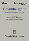 Cover: Geschichte der Philosophie von Thomas von Aquin bis Kant. (Wintersemester 1926/27) - Vittorio Klostermann Verlag