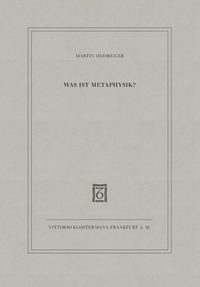 Abbildung von: Was ist Metaphysik? - Vittorio Klostermann Verlag