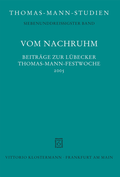 Cover: Vom Nachruhm - Vittorio Klostermann Verlag