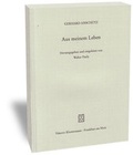 Cover: Aus meinem Leben - Vittorio Klostermann Verlag
