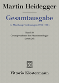 Cover: Grundprobleme der Ph&auml;nomenologie (Wintersemester 1919/20) - Vittorio Klostermann Verlag