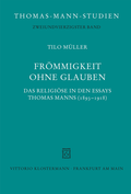 Cover: Fr&ouml;mmigkeit ohne Glauben - Vittorio Klostermann Verlag