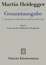 Cover: Kant und das Problem der Metaphysik (1929) - Vittorio Klostermann Verlag