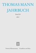 Cover: Thomas Mann Jahrbuch - Vittorio Klostermann Verlag