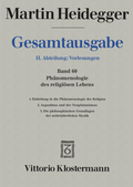 Cover: Ph&auml;nomenologie des religi&ouml;sen Lebens - Vittorio Klostermann Verlag