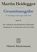 Cover: Der Anfang der abendl&auml;ndischen Philosophie - Vittorio Klostermann Verlag
