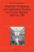 Cover: Englische Verfassung und politisches Denken im Ancien R&eacute;gime - De Gruyter