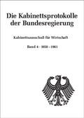 Cover: Die Kabinettsprotokolle der Bundesregierung / Kabinettsausschu&szlig; f&uuml;r Wirtschaft - De Gruyter