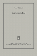Cover: Literatur im Exil - Vittorio Klostermann Verlag