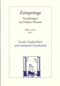 Cover: Soziale Ungleichheit und st&auml;ndische Gesellschaft - Vittorio Klostermann Verlag