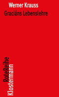 Cover: Graci&aacute;ns Lebenslehre - Vittorio Klostermann Verlag