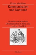 Cover: Kommunikation und Kontrolle - De Gruyter