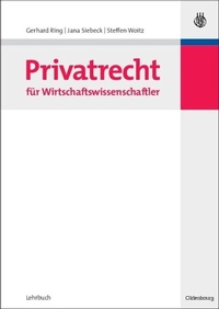 Abbildung von: Privatrecht für Wirtschaftswissenschaftler - De Gruyter Oldenbourg