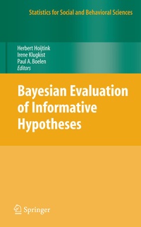 Enlarge image Cover: Bayesian Evaluation of Informative Hypotheses - Springer