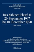 Cover: Die Protokolle des Bayerischen Ministerrats 1945-1954 / Das Kabinett Ehard II - De Gruyter