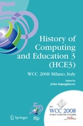 Cover: History of Computing and Education 3 (HCE3) - Springer