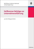 Cover: Heilbronner Beitr&auml;ge zur Unternehmensf&uuml;hrung - De Gruyter Oldenbourg