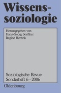 Cover: Wissenssoziologie - De Gruyter Oldenbourg