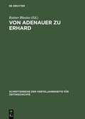 Cover: Von Adenauer zu Erhard - De Gruyter Oldenbourg