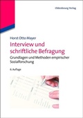 Cover: Interview und schriftliche Befragung - De Gruyter Oldenbourg