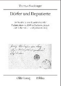 Enlarge image Cover: Dörfer und Deputierte - Oldenbourg Wissenschaftsverlag