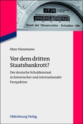 Cover: Vor dem dritten Staatsbankrott? - Oldenbourg Wissenschaftsverlag
