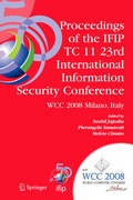 Cover: Proceedings of the IFIP TC 11 23rd International Information Security Conference - Springer