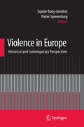 Cover: Violence in Europe - Springer