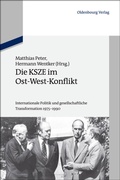 Cover: Die KSZE im Ost-West-Konflikt - De Gruyter Oldenbourg