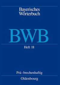 Abbildung von: Prä - brechenhaftig - De Gruyter Oldenbourg